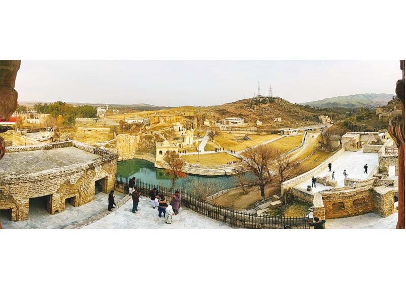 a view from the balcony of the main temple photos moebin khurram hafeez