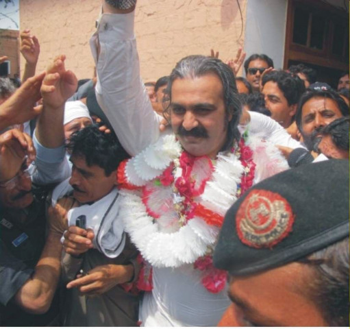 gandapur is accused of allegedly abusing and threatening police officials and interrupting the vote counting process by stealing ballot boxes from hemath adda polling station on sunday photo express gandapur is accused of allegedly abusing and threatening police officials and interrupting the vote counting process by stealing ballot boxes from hemath adda polling station on sunday photo express