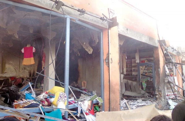 the ied went off around 4am in the morning and destroyed four shops completely photo inp the ied went off around 4am in the morning and destroyed four shops completely photo inp