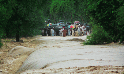 nine killed as flash floods hits balochistan