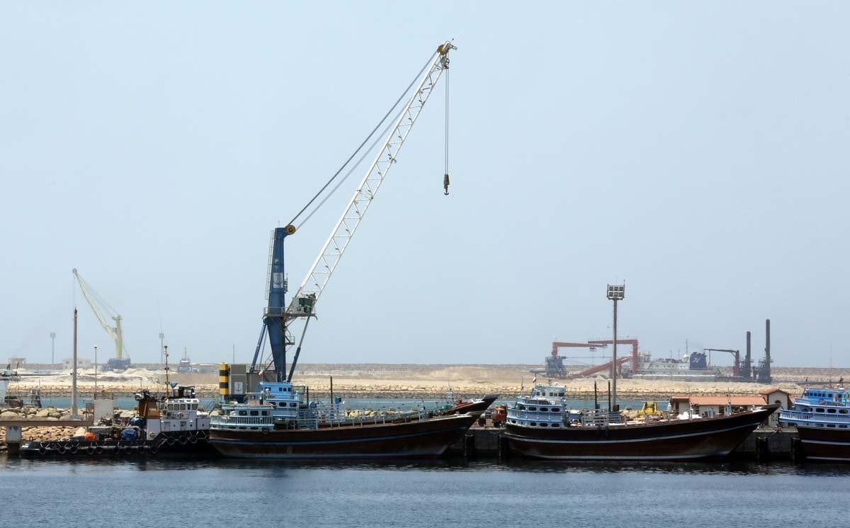 a partial view of the kalantari port in city of chabahar chabahar located on the coast of sistan baluchistan south east is open to the oman sea and the indian ocean photo afp