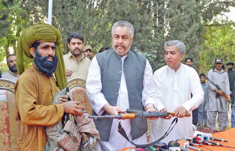 uba commander haji kalati surrenders before jangez marri photo express