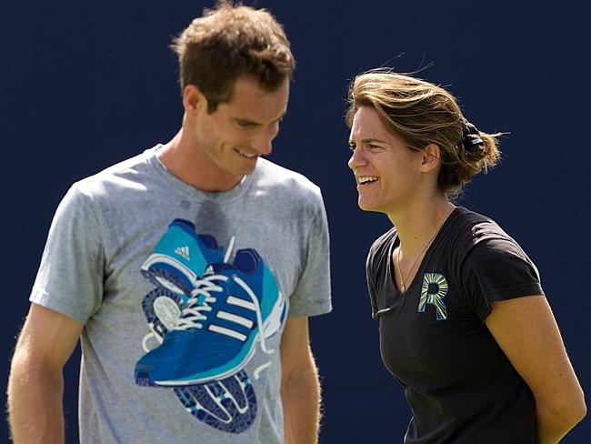 a file photo of andy murray and amelie mauresmo photo afp