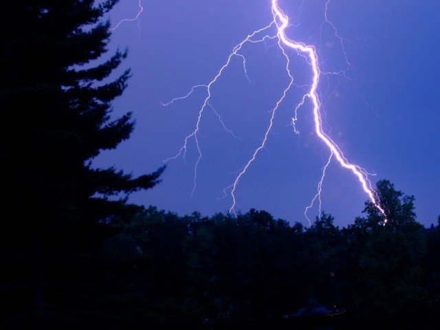 the first lightning strike hit the festival early saturday around 1 am a second struck at around 3 30 am stock image