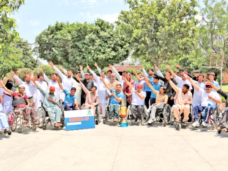 runners up at pakistan s first wheelchair sporting event photos express