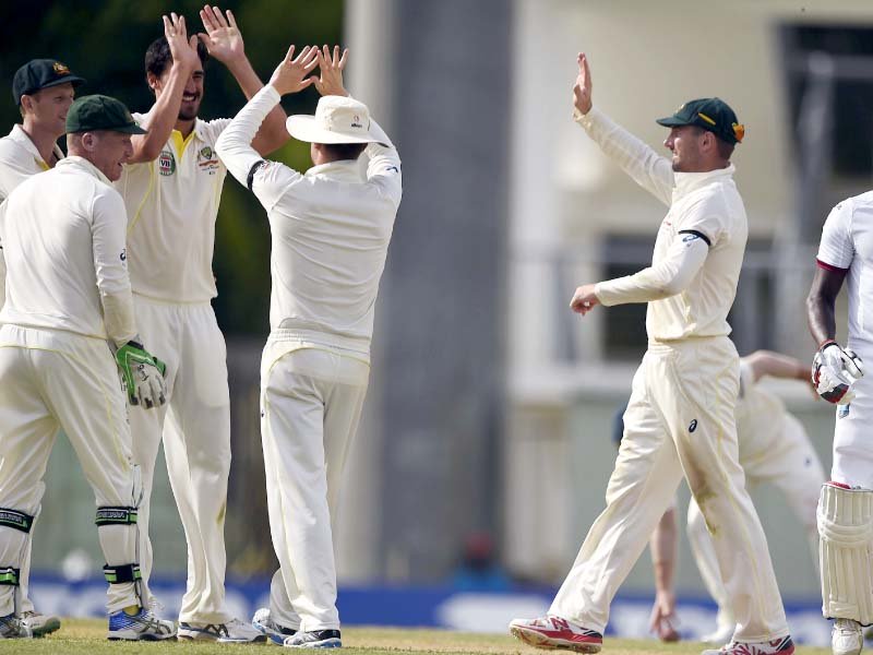 west indies resistance broke once dowrich was dismissed and they lost their last seven wickets for just 35 runs photo afp