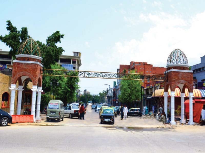 view of the newly inaugurated food street in the saddar area of rawalpindi photo express