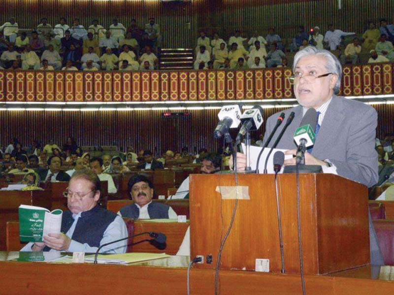 dar set a self praising tone in the very beginning of his painfully long speech by stating the economic performance we have rendered in the last two years is unparalleled in the history of democratic governments photo express
