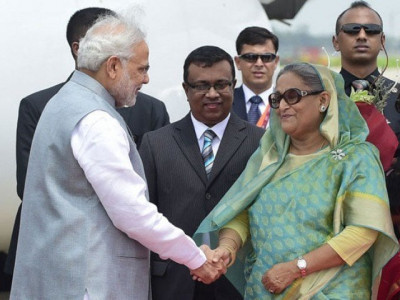 modi draws flak for despite being a woman comment about bangladeshi pm