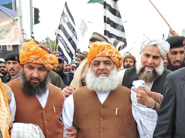 khyber pakhtunkhwa assembly standing committee chairman mpa azam khan durrani thanked the people of bannu for trusting jui f and the tripartite alliance s candidates photo afp