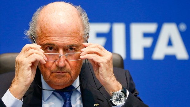 blatter tendered his resignation last tuesday less than a week after swiss police staged a dawn raid on a luxury hotel in zurich photo reuters