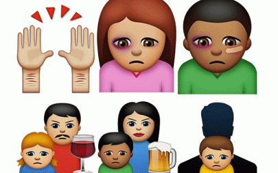 are emoticons helping physically abused victims