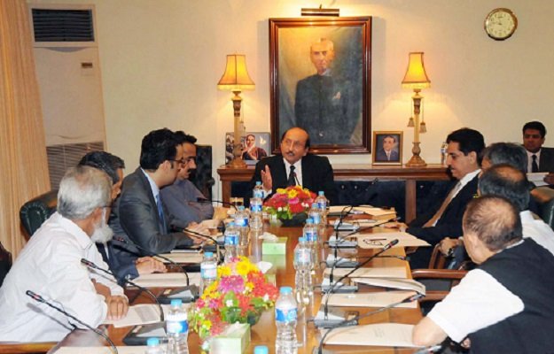 cm sindh chairing a meeting regarding the implementation of brts projects photo nni