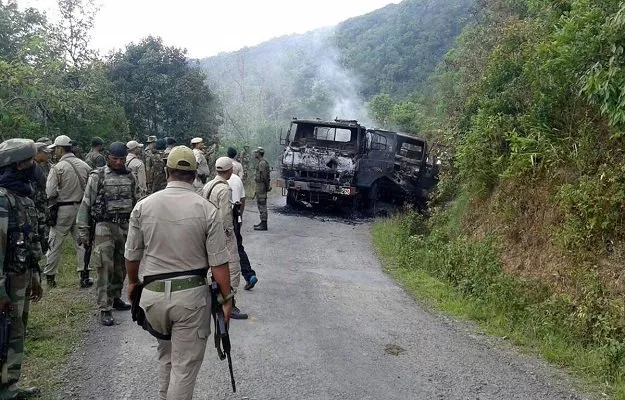 in this photograph taken on june 4 2015 indian security personnel stand alongside the smouldering vehicle wreckage at the scene of an attack on a military convoy in a remote area of chandel district about 120 kilometres 75 miles southwest of northeastern manipur 039 s state capital imphal photo afp in this photograph taken on june 4 2015 indian security personnel stand alongside the smouldering vehicle wreckage at the scene of an attack on a military convoy in a remote area of chandel district about 120 kilometres 75 miles southwest of northeastern manipur 039 s state capital imphal photo afp