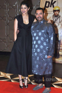 aamir khan wears a gift by jackie chan to pk success party aamir khan wears a gift by jackie chan to pk success party