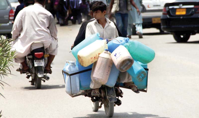 citizens travel with water cans in search of water as the shortage in the city worsens each passing day photo online