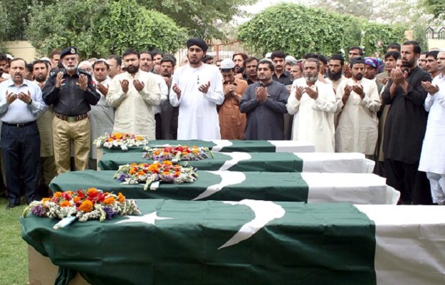 four killed policemen laid to rest photo inp