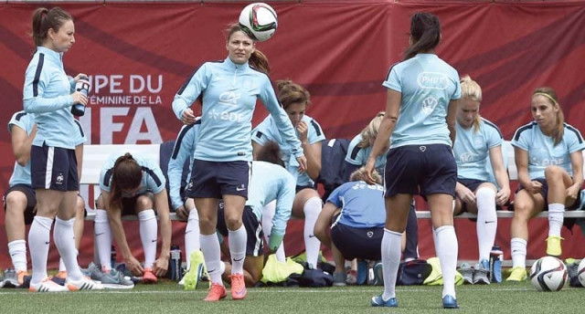 the france team trains for its clash against mexico going into the clash high on confidence after a 1 0 win over rivals england photo afp the france team trains for its clash against mexico going into the clash high on confidence after a 1 0 win over rivals england photo afp
