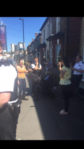 cops harassers laugh after muslim mother s headscarf was yanked off in london