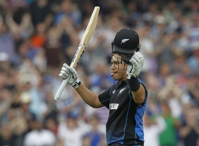new zealand s ross taylor acknowledges the crowd after reaching a century not out during the second one day international odi cricket match between england and new zealand at the oval in london on june 12 2015 photo afp new zealand s ross taylor acknowledges the crowd after reaching a century not out during the second one day international odi cricket match between england and new zealand at the oval in london on june 12 2015 photo afp