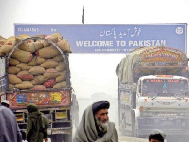 at present the major portion of the transit goods is being transported through the roads network photo file