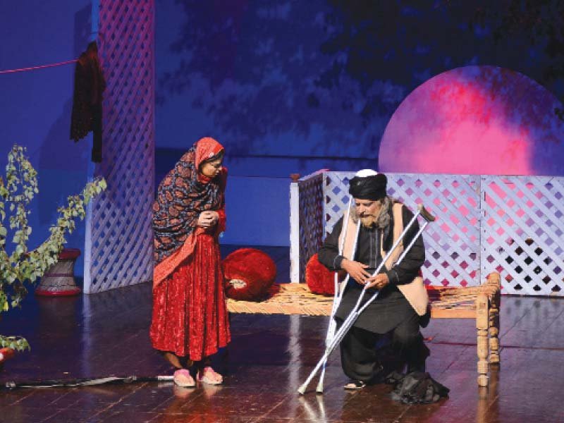 students perform a play at the pnca photo huma choudhary express