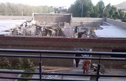panic grips iqra university as new campus roof caves in