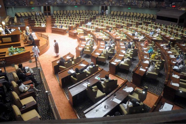 mqm questioned the allotted budget for karachi city which was presented in sindh assembly photo ppi