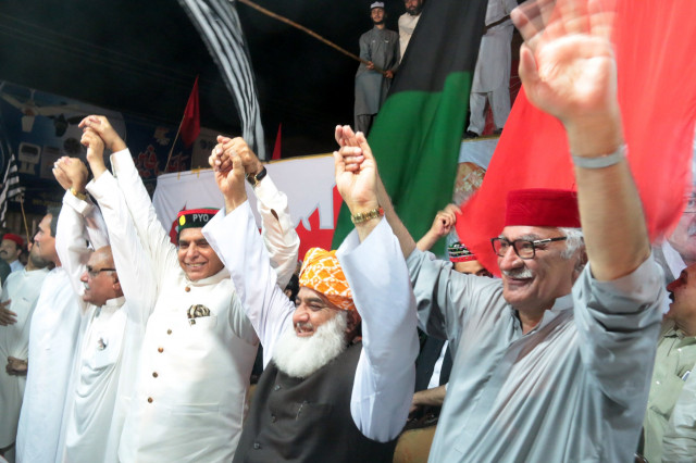 asfandyar wali fazlur rehman raja pervez and others at the anp ppp jui f rally in peshawar photo muhammad iqbal express asfandyar wali fazlur rehman raja pervez and others at the anp ppp jui f rally in peshawar photo muhammad iqbal express