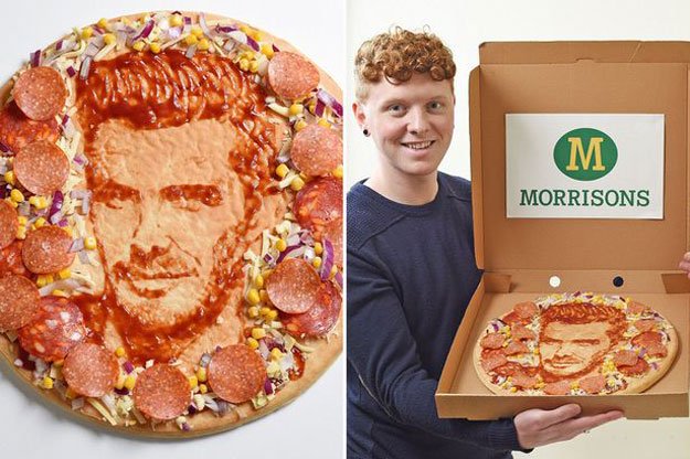 youngsters are being invited to follow in creative nathan wyburn 039 s shoes and create their dad 039 s face on a pizza too photo mirror