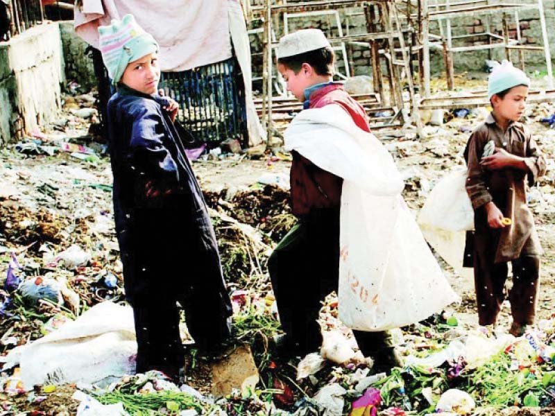 thousands of such street children are left abandoned by the government to pick up garbage youth parliament conducted a summit on tuesday in which it was announced that the provincial government will educate 300 street children photo file