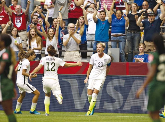 usa captain abby wambach who scored her 183rd international just before half time has 14 world cup goals and is just one shy of brazil star marta s record 15 photo afp usa captain abby wambach who scored her 183rd international just before half time has 14 world cup goals and is just one shy of brazil star marta s record 15 photo afp