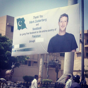 why this man put up a billboard in karachi to thank mark zuckerberg for internet org