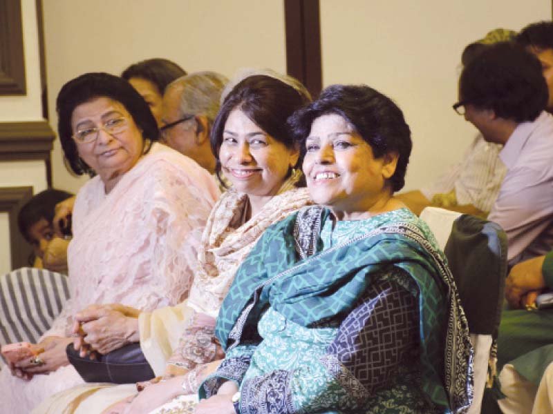 a slideshow of pictures from kishwar s life was played at the event after which she read out some of her poems photo huma choudhary express