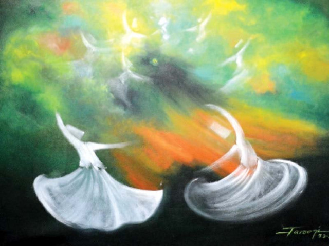 the artist studied dervishes during his stay in istanbul photo huma choudhary express