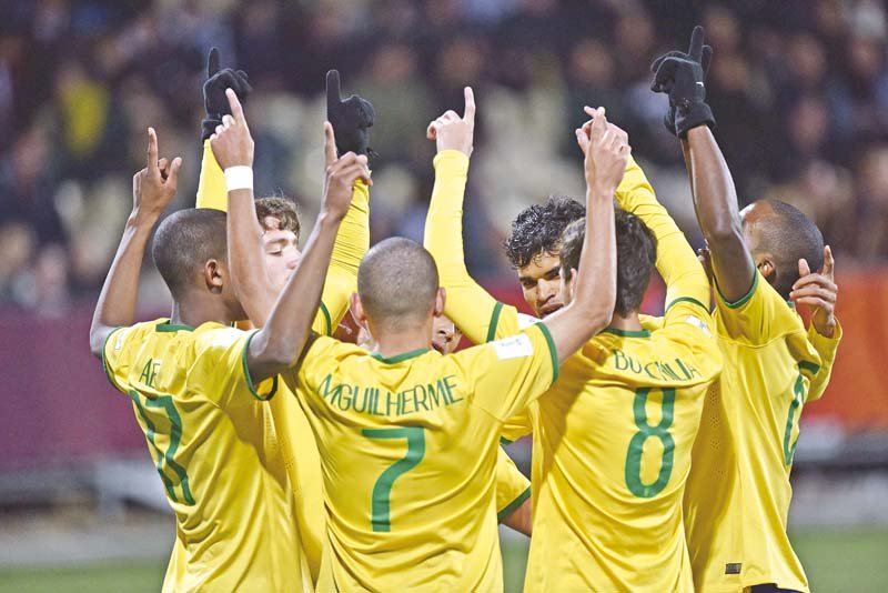 for brazil the final represents a chance to match argentina s record of six youth trophies at the tournament photo afp