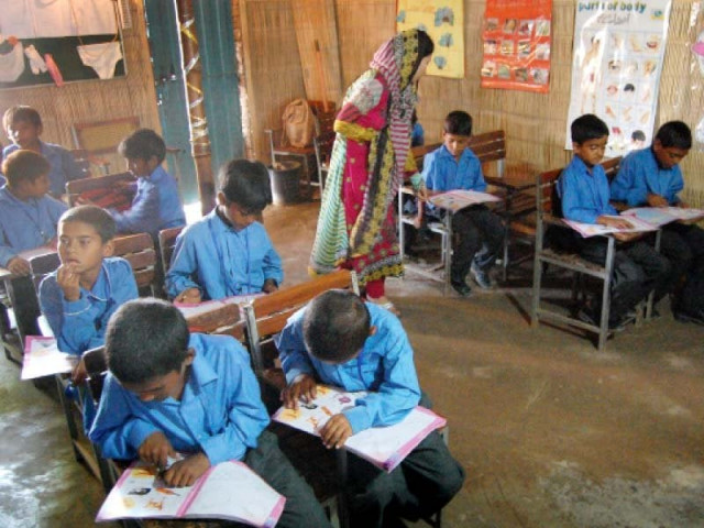 the school partially funded by a local ngo is registered with the education department and has 90 children enrolled till grade six photo muhammad javaid express the school partially funded by a local ngo is registered with the education department and has 90 children enrolled till grade six photo muhammad javaid express