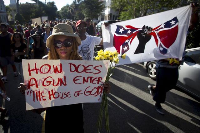 people take part in 039 black lives matter 039 march around emanuel african methodist episcopal church in charleston june 20 2015 photo reuters