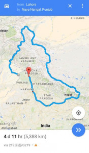 indo pak border even google maps knows not to cross the line