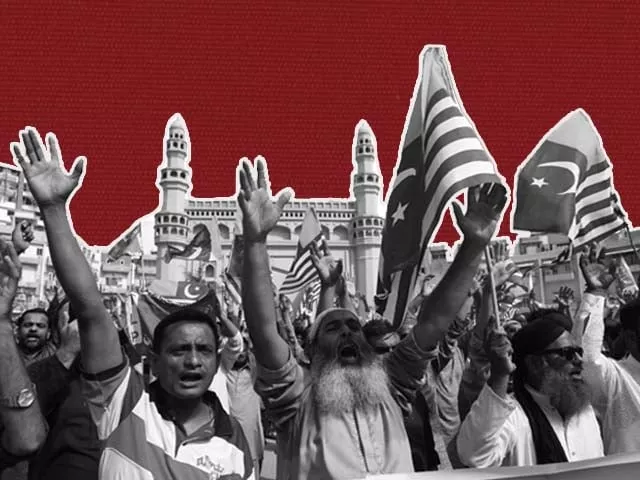 supporters of the tehreek labaik pakistan tlp shout slogans during an anti indian protest rally in karachi original photo afp supporters of the tehreek labaik pakistan tlp shout slogans during an anti indian protest rally in karachi original photo afp