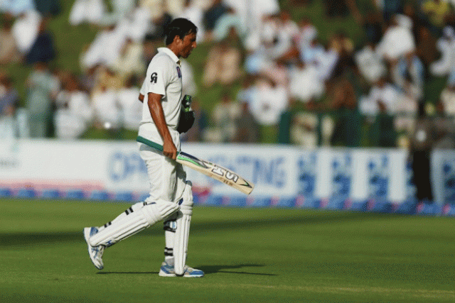 statistically younus is at the top of the perch a mere 238 more runs will take him past javed miandad as the highest run getter photo afp statistically younus is at the top of the perch a mere 238 more runs will take him past javed miandad as the highest run getter photo afp