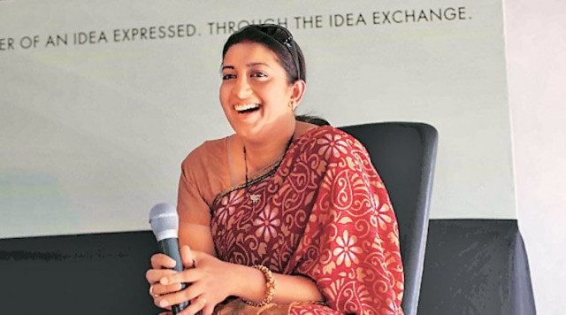 indian education minister smriti irani photo courtesy the indian express indian education minister smriti irani photo courtesy the indian express