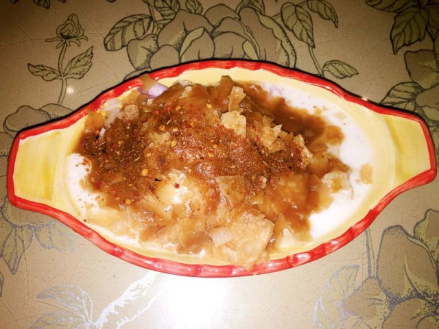 the chaat is doused with imlee chaat masala and chilli flakes and is worth the runny nose photos mehek saeed express the chaat is doused with imlee chaat masala and chilli flakes and is worth the runny nose photos mehek saeed express