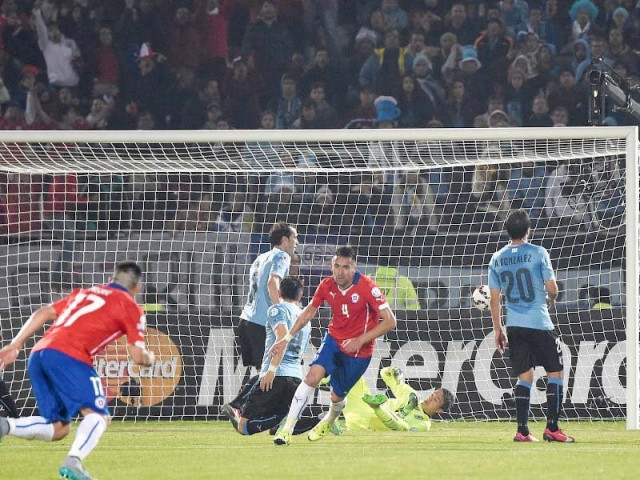 isla celebrates scoring the only goal of the game just nine minutes from time as chile go through to the semi finals photo afp isla celebrates scoring the only goal of the game just nine minutes from time as chile go through to the semi finals photo afp