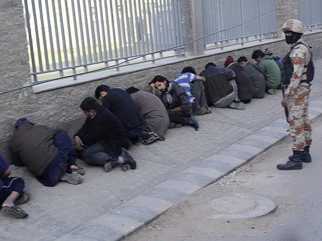 suspects arrested in raids by police and rangers photo reuters suspects arrested in raids by police and rangers photo reuters