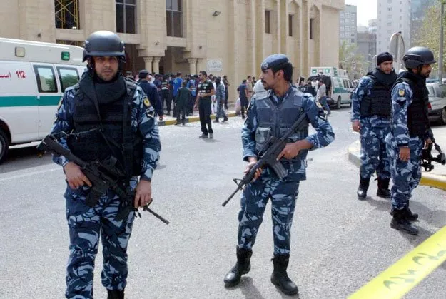 security forces gather outside the shia al imam al sadeq mosque after it was targeted by a suicide bombing during friday prayers in kuwait city on june 26 2015 photo afp security forces gather outside the shia al imam al sadeq mosque after it was targeted by a suicide bombing during friday prayers in kuwait city on june 26 2015 photo afp