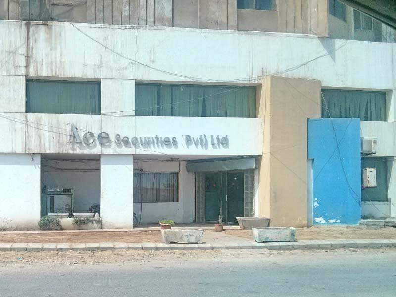 the kse suspended the operations of ace securities on april 27 after the brokerage house failed to respond to investors requests for share transfers and cash withdrawal photo express