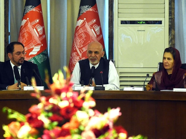 afghan president ashraf ghani speaks as his wife first lady rula ghani and afghan foreign minister salahuddin rabbani listen during a gathering of diplomats and women rights activists at the ministry of foreign affairs in kabul on june 30 2015 afghan president ashraf ghani has nominated a female judge to sit on the country 039 s highest court the first such appointment in the country 039 s history photo afp afghan president ashraf ghani speaks as his wife first lady rula ghani and afghan foreign minister salahuddin rabbani listen during a gathering of diplomats and women rights activists at the ministry of foreign affairs in kabul on june 30 2015 afghan president ashraf ghani has nominated a female judge to sit on the country 039 s highest court the first such appointment in the country 039 s history photo afp