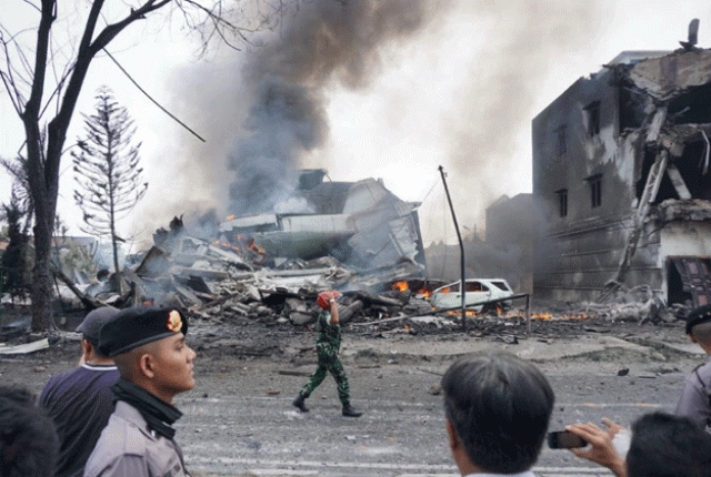 the bodies were in the debris of the plane and buildings says police chief photo afp the bodies were in the debris of the plane and buildings says police chief photo afp