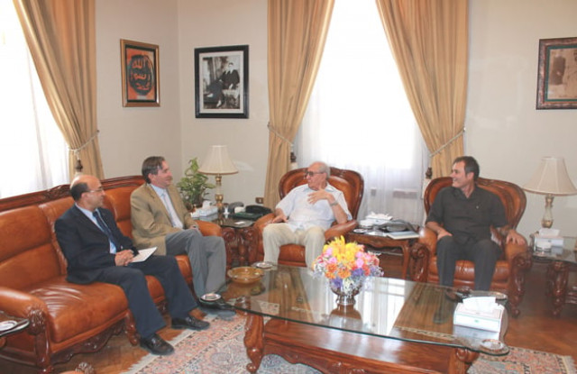 during the meeting fabio varoli head of unhcr in balochistan acknowledged the governor s support to unhcr balochistan office photo online